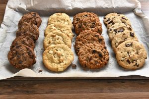 Tray with assortment of cookies for a memorial service