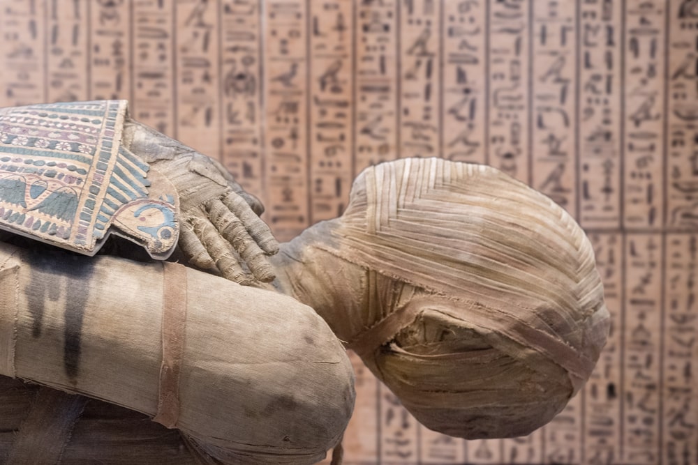 photo of a mummy - mummification is similar to embalming