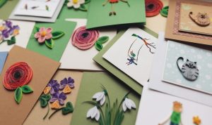 Pile of handmade cards