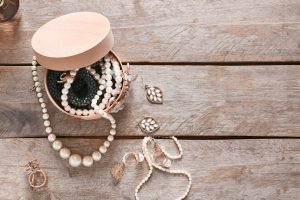 Cherished jewelry in a small box