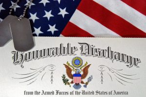 Image of honorable discharge certificate