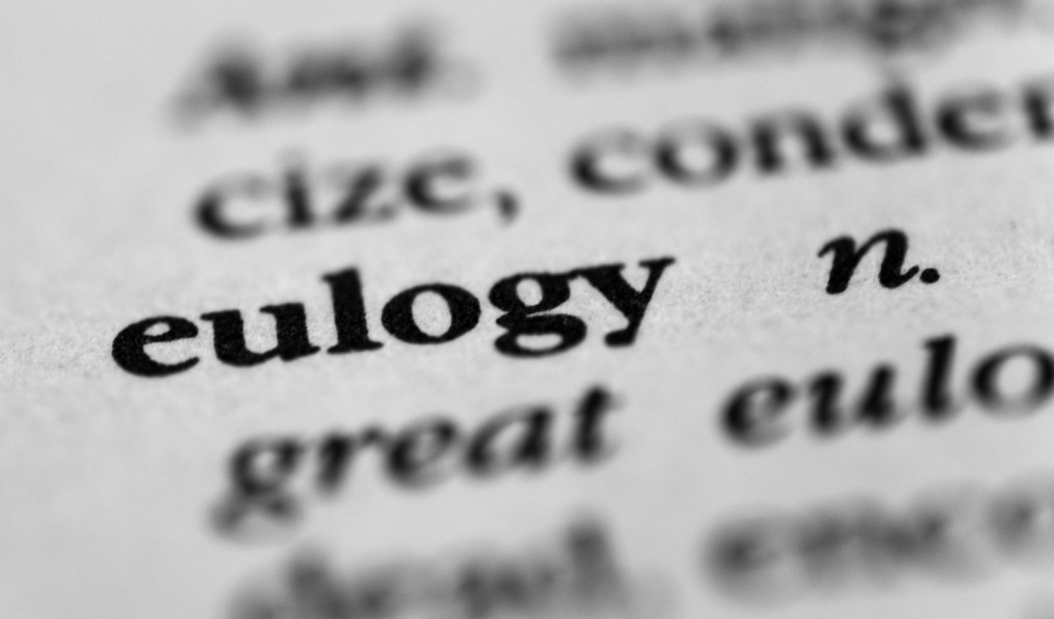 How to Write a Eulogy Funeral Basics