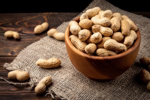 shows peanuts in a bowl