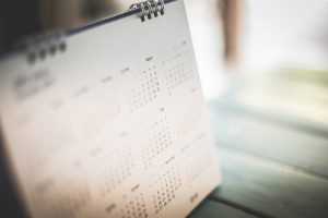 calendar and routine