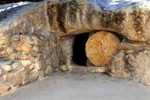 replica of what Jesus's tomb may have looked like from the outside