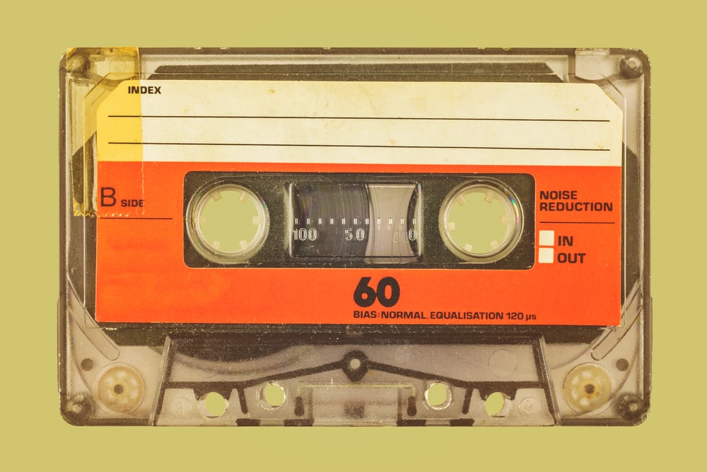 1970s music on a casette tape