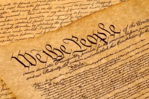 Photo of the US Constitution