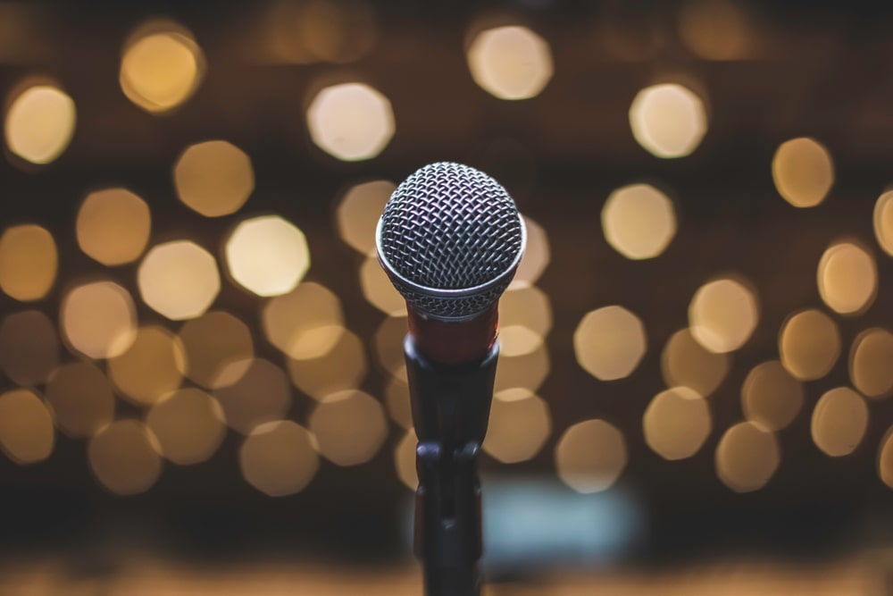 microphone for a eulogy