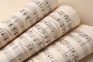 Musical notes for funeral songs