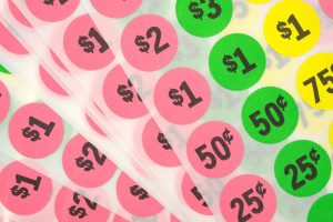 estate sale pricing stickers