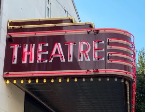 Old theatre marquee