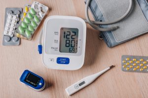 A variety of health-monitoring tools and medicine